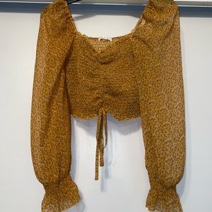 Flower crop top